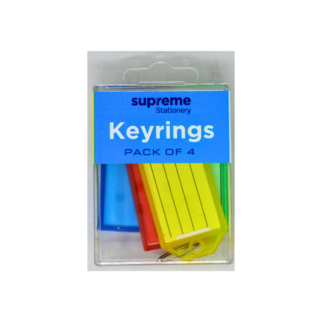 KEYRINGS CARDED 4PK (KR-6096)